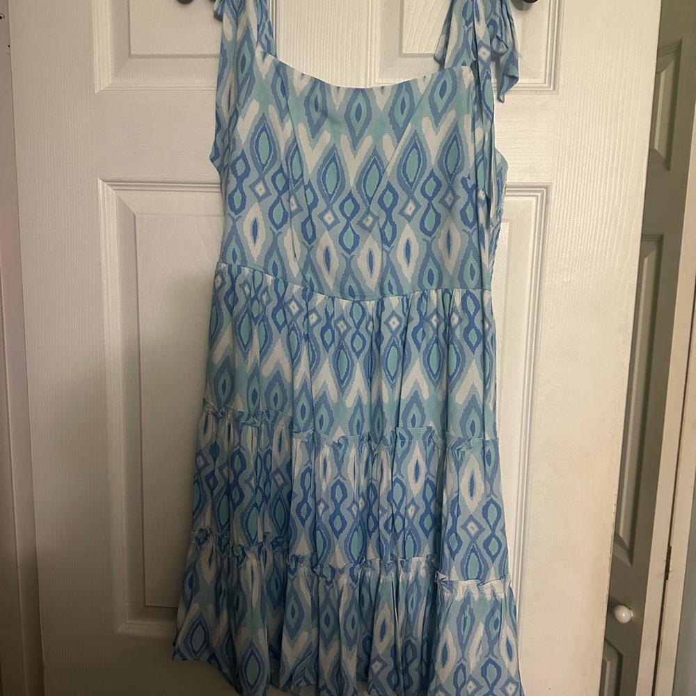 Sail to Sable Blue and White Mini Dress